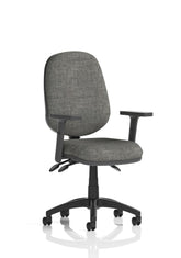 Eclipse Plus III Chair Charcoal Adjustable Arms KC0045 DD